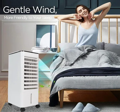 Miniatura 6 de Enfriador de aire evaporativo, aire acondicionado portátil 3 en 1 sin ventanas, enfriador de pantano de oscilación y humidificación, incluye