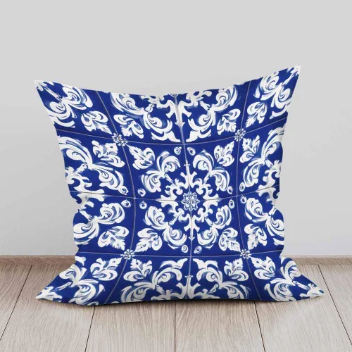 Miniatura 6 de Fundas de almohada, patrón étnico azul, fundas de almohada para dormitorio, sala de estar, paquete de 2