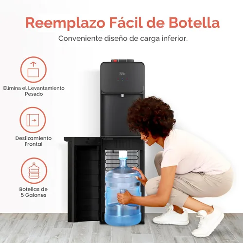 Miniatura 3 de Brio 130 Series despachador refrigerador de carga inferior para botellas de 5 galones, agua caliente, temperatura ambiente y fría, ideal