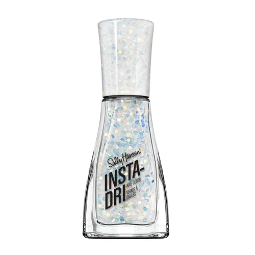 Sally Hansen Insta-Dri Esmalte de uñas | Secado rápido, larga duración, brillo sin rayas | Transparente, Brillo | 104 centelleo, centelleo | Color