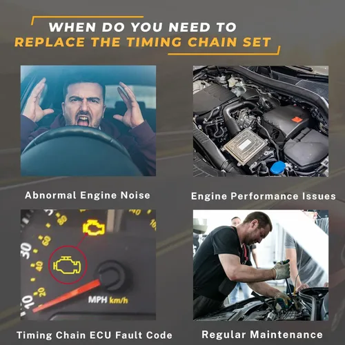 Miniatura 7 de Kit de cadena de distribución del motor, adecuado para 550i 645ci 650ci 735i 740i 745i 750i X5 N62B 4.8L, juego de cadena de distribución automotriz