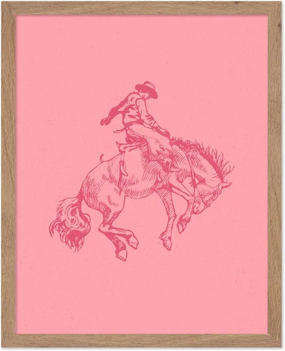 Miniatura 71 de Poster Master Póster de Rodeo marrón – Estampado retro de vaquero sobre caballo – Arte de vaquero – Arte occidental – Arte del salvaje oeste