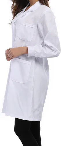 Miniatura 3 de Taylor Eddie - Bata de laboratorio para mujer, color blanco