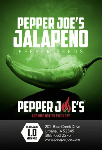 Miniatura 2 de Pepper Joe's Semillas de pimiento jalapeño – Paquete de 10 semillas exclusivas de pimienta tradicional – Cultivadas en Estados Unidos – Semillas