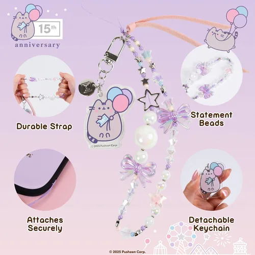 Miniatura 5 de Pusheen - Funda compatible con AirPods Pro [Pusheen & Stormy] + dije de teléfono Pusheen [15 aniversario]