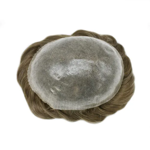 Miniatura 59 de Toupee Hair Piece For Men 100% Real Human Hair System Natural Looking Hairpieces For Men Hair Units Protesis Capilar Para Hombre 8''X10'' #610#6