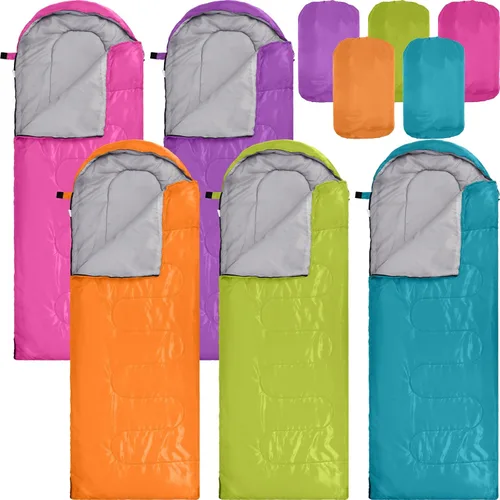 Miniatura 11 de Macarrie 10 Piezas Sacos de Dormir al Por Mayor para Donación a Personas Sin Hogar Refugio Adultos 0 Grados Sacos de Dormir Impermeables con Saco