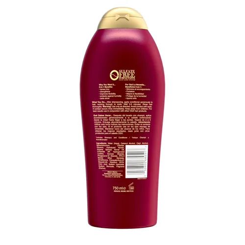 Miniatura 8 de OGX Acondicionador de aceite suavizante sin encrespamiento + queratina, 25.4 onzas líquidas