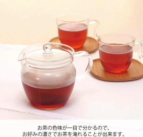 Miniatura 3 de Hario Cha Cha "Natsume" - Tetera (12.2 fl oz), transparente