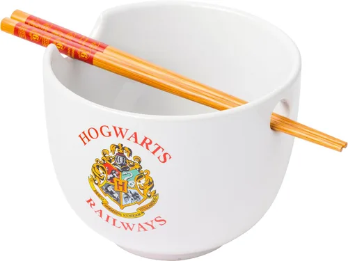 Miniatura 16 de Silver Buffalo Harry Potter Icons - Tazón de cerámica para fideos ramen y arroz con palillos, apto para microondas, 20 onzas Harry Potter Hogwarts