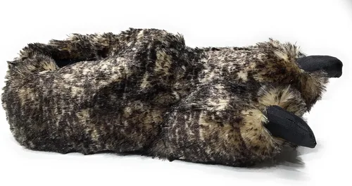 Miniatura 3 de Sundial Wild Ones - Pantuflas peludas con garra de animal para niños pequeños, niños pequeños y niños grandes