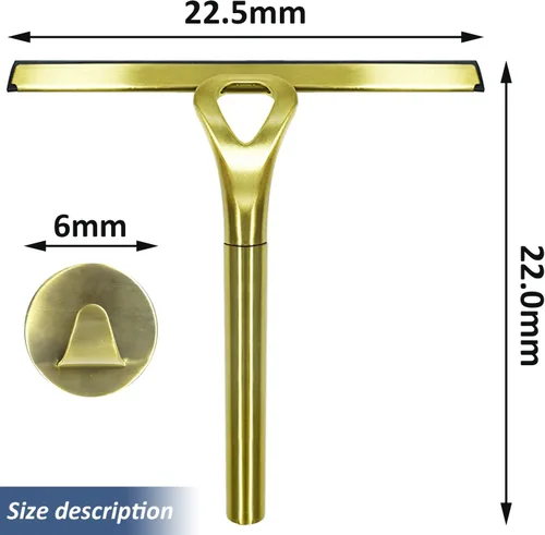 Miniatura 2 de Escobilla de ducha de acero inoxidable para todo uso Espejo/ventana/rascador de limpiaparabrisas de cristal