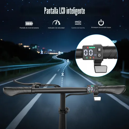 Miniatura 6 de Electric Scooter for Adults, 1000W Peak Motor, 35 Miles of Range Scooter with Seat, 25 MPH Top Speed, 48V 13Ah Battery, Dual Suspension, Foldable
