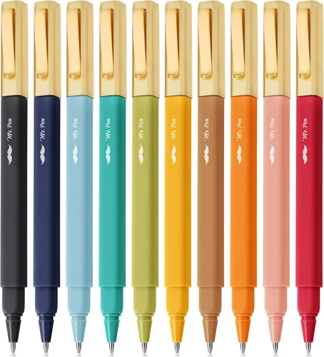 Miniatura 11 de Mr. Pen - Bolígrafos estéticos, paquete de 10 unidades, tinta colorida, 0.028 in, tinta de secado rápido, sin mancha, no se traspasa a través