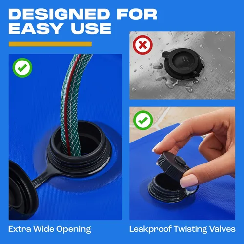 Miniatura 4 de Yankee - Pesas de piscina – Tubos de agua de esquina, bolsas de agua para cubiertas de suelo recto, 23.6 x 11.8 pulgadas, pesos de cubierta