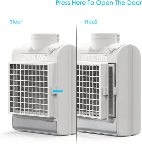 Miniatura 7 de FUNMAS Ventilación 3 en 1 para secadora interior + paquete de 10 filtros de repuesto FUNMAS