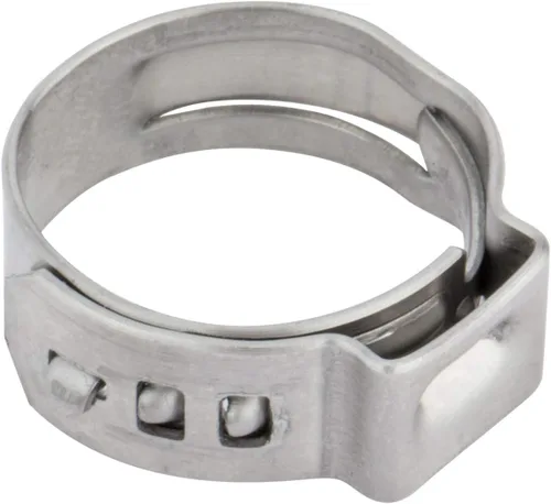 Miniatura 2 de ISPINNER 25pcs 304 acero inoxidable 0.406-0.504 in abrazaderas de manguera sin paso de una sola oreja