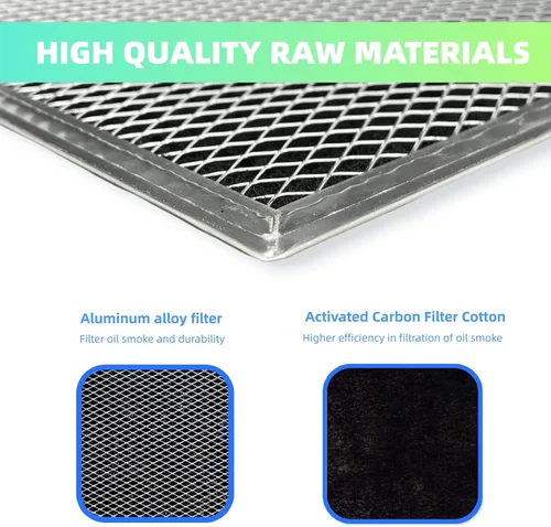 Miniatura 4 de S97020466 Filtro de repuesto de carbón compatible con filtro de campana Broan Range HPF30 (XC) Filtro de grasa sin conductos de 14.8 x 12.95