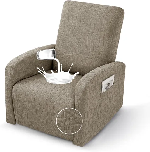 Miniatura 37 de MAXIJIN Fundas impermeables para sillas reclinables pequeñas de 3 piezas, fundas reclinables que se mantienen en su lugar, fundas reclinables Lazy