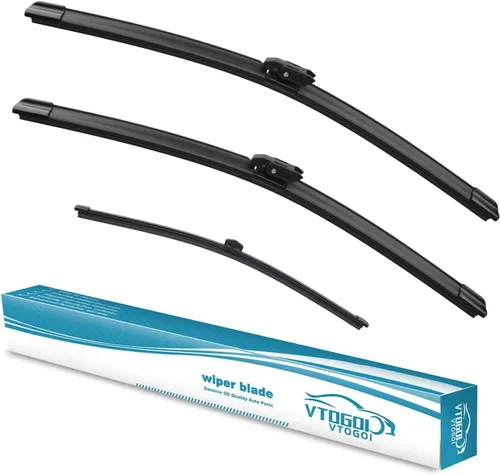 Miniatura 42 de VTOGOI escobillas de limpiaparabrisas con juego de escobillas traseras para BMW X3 2004-2010, repuestos de limpiaparabrisas automotrices, que