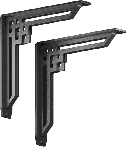 Miniatura 7 de Starby Charleston Soportes de acero resistente para repisa de chimenea, estante flotante, soporte de encimera, soldado a mano (paquete de 2)