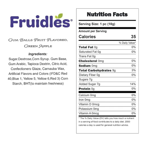 Miniatura 2 de Fruidles Bolas de goma con sabor a frutas, golosinas de bufé de dulces, repuestos de tamaño de máquina, certificado Kosher Parve, 1 pulgada