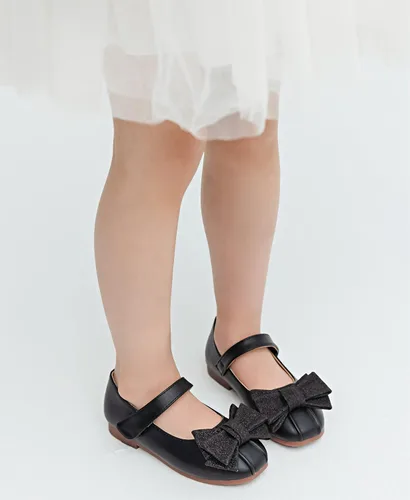 Miniatura 2 de kkdom Vestido de niña Mary Jane Zapatos planos de ballet para niñas pequeñas, zapatos de princesa, zapatos de fiesta escolar