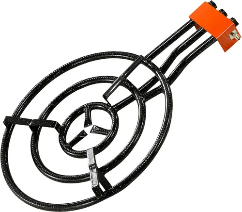 Miniatura 7 de Magefesa Quemador de gas propano para exteriores de 12 pulgadas, acero esmaltado reforzado resistente, se adapta a paellas de hasta 15 pulgadas