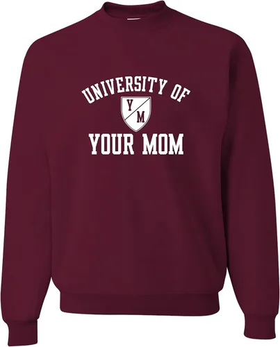 Miniatura 30 de Go All Out University of Your Mom - Sudadera con cuello redondo para hombre
