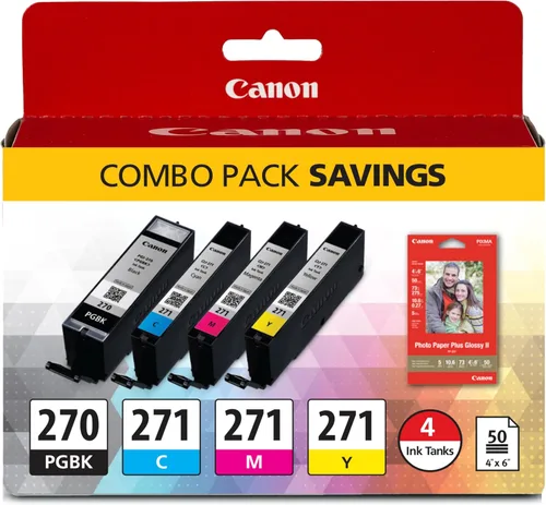 Miniatura 12 de Canon CLI-271XL Depósito de tinta negra genuino, compatible con impresoras MG6820, MG6821, MG6822, MG5720, MG5721, MG5722, MG7720, TS5020, TS6020
