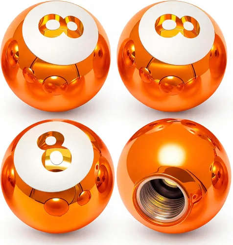 Miniatura 46 de 4 piezas tapas de vástago de válvula de neumático estilo bola 8, cubiertas universales de vástago de válvula de neumático con núcleo de cobre a