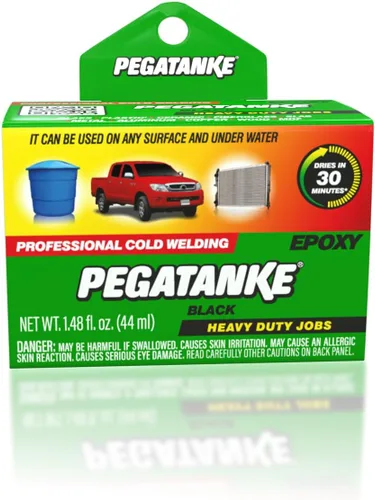 Miniatura 2 de PEGATANKE - Resina epoxi negra de 2 partes y adhesivo de soldadura en frío Pegamento de metal líquido de alta resistencia para tanques