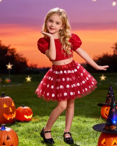 Miniatura 91 de Century Star Tutú de 4 capas para niñas pequeñas, faldas de ballet de tul para baile de princesa, esponjoso, para fiestas de cumpleaños de 2 a 8 años