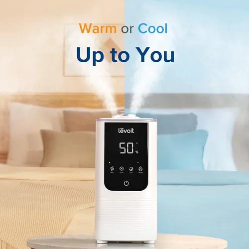 Miniatura 6 de LEVOIT OasisMist 1000S (10L) Paquete de humidificador inteligente con humidificador de niebla cálida y fría para dormitorio y hogar