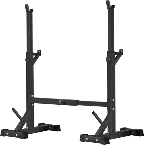 BangTong&Li Soporte para sentadillas, estante para pesas, soporte de prensa de banco, soporte para gimnasio en casa, soporte de peso ajustable de