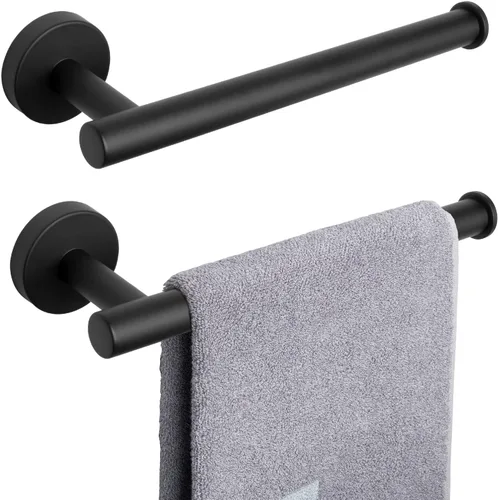 Miniatura 14 de NearMoon Soporte para Toalla de Mano/Anillo para Toalla, Barra de Toalla de Mano de Acero Inoxidable Gruesa para Baño, Estante para Toallas Montado