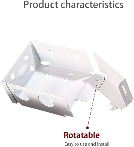 Miniatura 3 de 2 soportes para persianas, soporte de montaje en caja para persianas pequeñas de 2.5 pulgadas, soporte de montaje para persianas de perfil bajo
