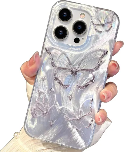 Miniatura 40 de I-MGAE-IN-AR Funda compacta para iPhone 11, diseño de mariposa, marco de protección de lente de cámara con diamante 3D, bonitas fundas protectoras