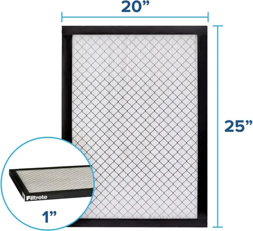 Miniatura 2 de Filtrete - Filtro de aire para horno de CA de 20 x 25 x 1, MERV 14, MPR 2500, alto rendimiento premium contra alérgenos, partículas ultrafinas