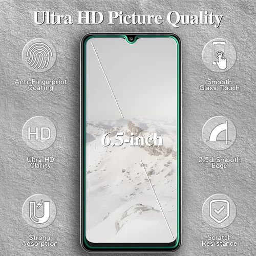 Miniatura 2 de Paquete de 3 protectores de pantalla para Samsung Galaxy A32 5G, vidrio templado, dureza 9H, antiarañazos, ultra resistente, sin burbujas, fácil