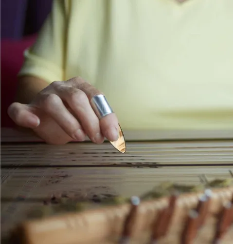Miniatura 5 de Mikinona Guzheng, 8 unidades, protectores de dedos ligeros, para práctica, uñas postizas para principiantes Guzheng, accesorios cómodos y duraderos