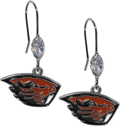 Miniatura 10 de Siskiyou Sports Pendientes colgantes de cristal de la NCAA