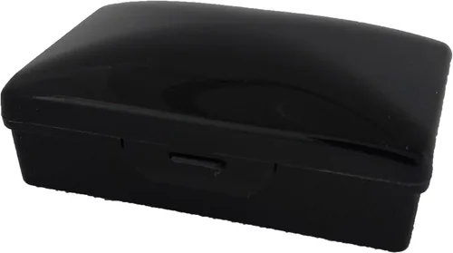 Miniatura 4 de American Comb: Jabonera - Negro - 1 unidad - Fabricado en EE. UU. - Jabonera con tapa con bisagras y cierre seguro