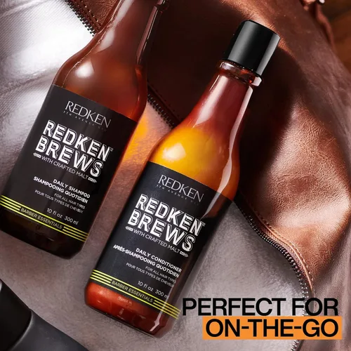 Miniatura 5 de Redken Brews Champú diario para hombres, limpiador ligero para todos los tipos de cabello, 33.8 onza