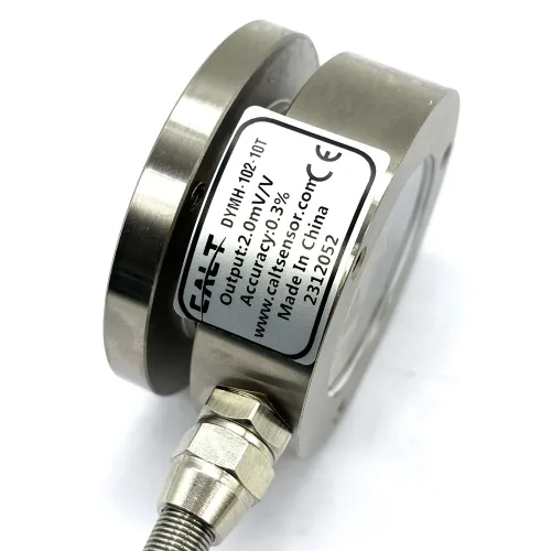 Miniatura 9 de medida instantánea φ25 de la fuerza de impacto del sensor plano de la célula de carga de la caja de membrana 1,102.3 lbs