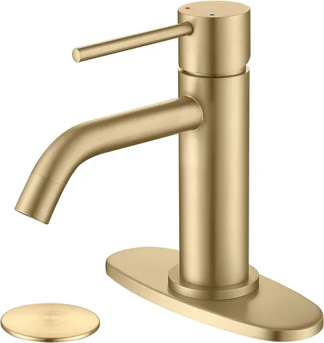 Miniatura 13 de Grifo de fregadero negro con ensamblaje de drenaje y líneas de suministro cUPC, grifos negros mate de acero inoxidable para fregadero de baño, grifo