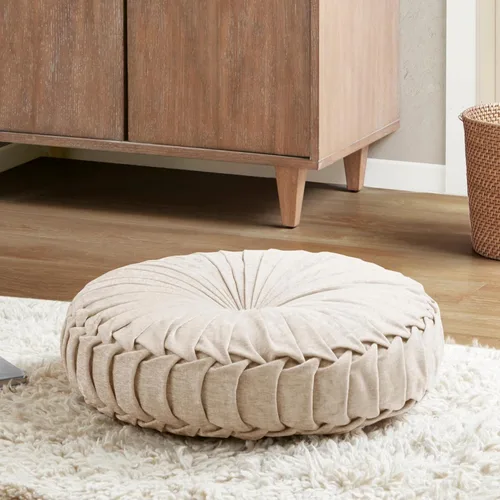 Miniatura 26 de Intelligent Design Azza Almohada de Piso, Cojines Grandes para Sentarse para Adultos, Almohada de Piso para Meditación o Yoga, Chenille Lustroso