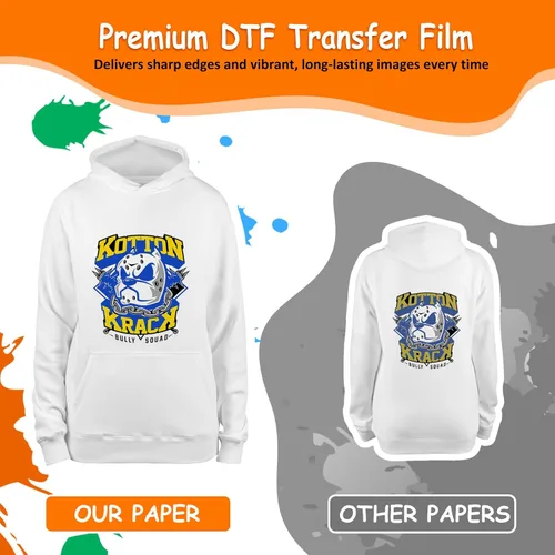 Miniatura 5 de TRILINK Papel de Película de Transferencia DTF A3 (11.7" x 16.5") - 100 Hojas de Papel de Transferencia PET Premium Directo a Película