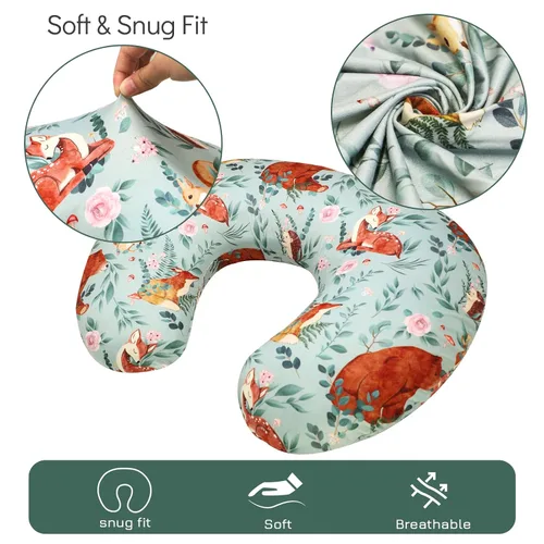 Miniatura 4 de TANOFAR Fundas de almohada de lactancia, funda de almohada de lactancia materna para bebés niños y niñas, funda de almohada de lactancia de bosque