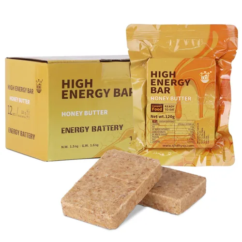 Miniatura 10 de Barras de alimentos de emergencia - Hardtack de caramelo y canela, MRE Meals Military 2025, larga vida útil, barras de ración de comidas
